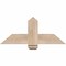 Ekena Millwork Eugene Smooth Timber Gable Bracket, Douglas Fir, 36"W x 15"H x 3 1/2"D x 5 1/2"F, 10/12 Pitch GBW036X15X0406EUG00SDF - alternate 1